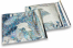 Färgade metalliska foliekuvert silverfärgade holografiska - 165 x 165 mm | Kuvertland.se