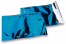 Färgade metalliska foliekuvert blåa - 162 x 229 mm | Kuvertland.se