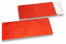 Röda färgade foliekuvert i matt metall - 110 x 220 mm | Kuvertland.se