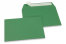 Mörkgröna färgade kuvert av papper - 114 x 162 mm | Kuvertland.se