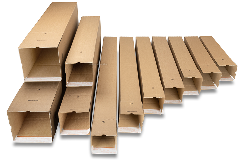 QuattroStar fyrkantiga papprör med förseglingsremsa - Samling