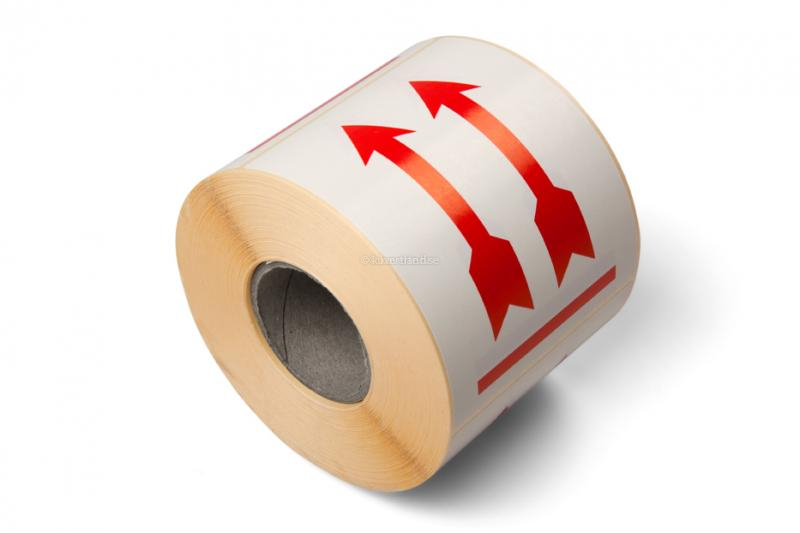 Förpackningsetiketter - This side up: pilar - 90 x 115 mm