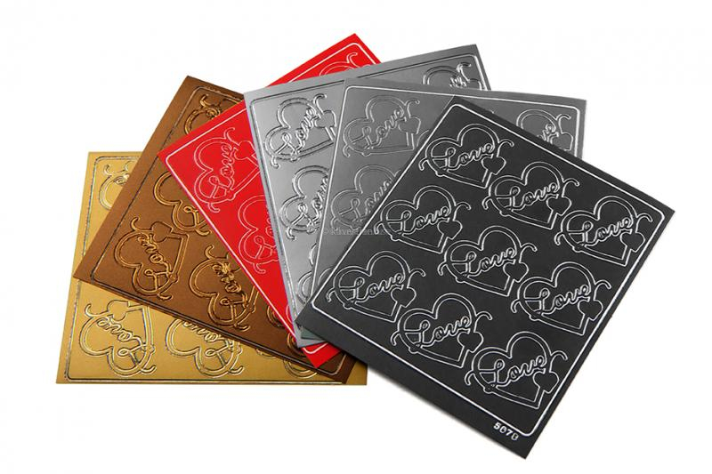 Peel off stickers love