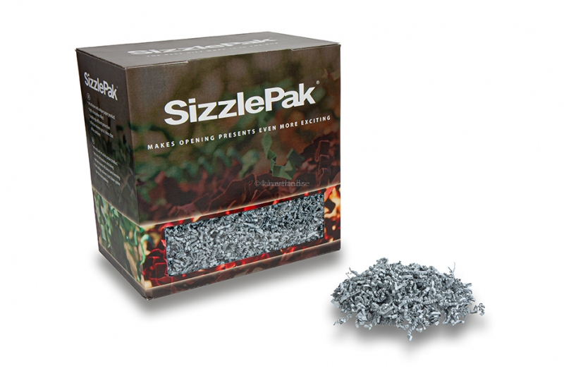 Strimlat papper SizzlePak - Grå (1.25 kg), 80 gsm papper