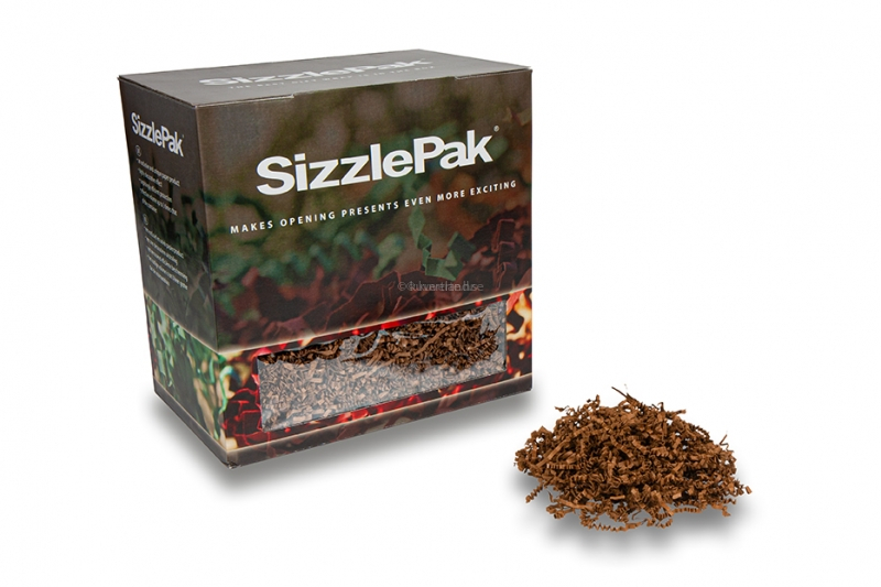Strimlat papper SizzlePak - Brun (1.25 kg), 80 gsm papper
