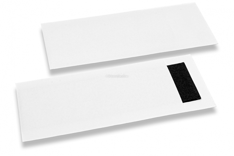 Bestickpåsar vit utan snitt + svart pappersservett