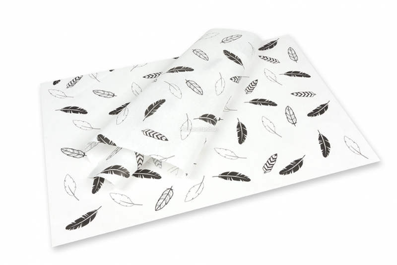 Silkespapper - fjädrar svarta