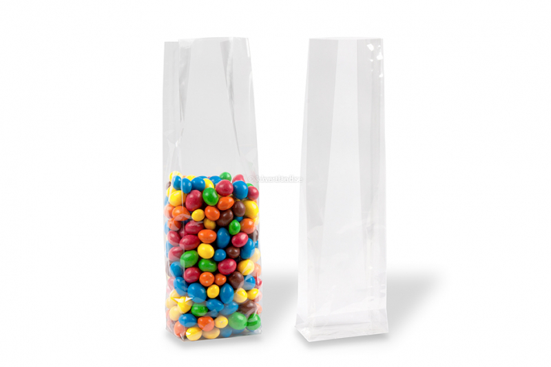 Cellofanpåse med botten - 80 x 280 x 50 mm, 850 ml