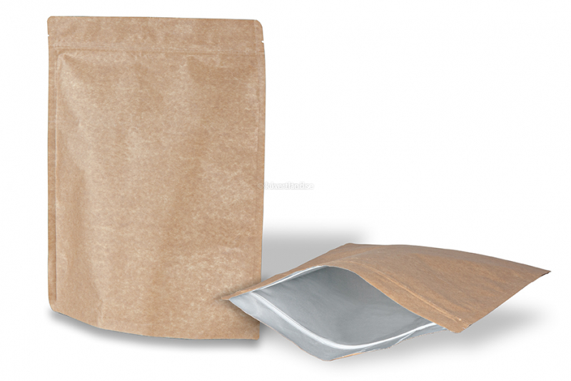 Zippåsar av brunt kraftpapper - 250 x 340 x 120 mm, 3000 ml