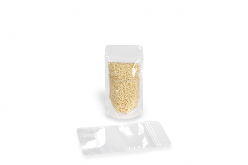 Transparenta zippåsar - 110 x 185 x 70 mm, 250 ml