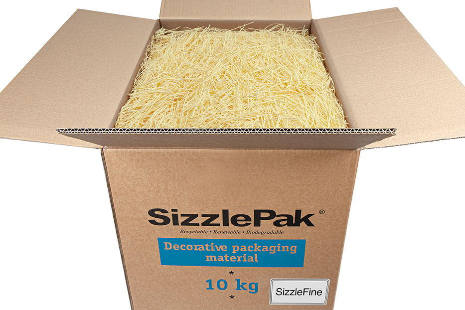 Strimlat papper SizzlePak Fine - Krämfärgad (10 kg)