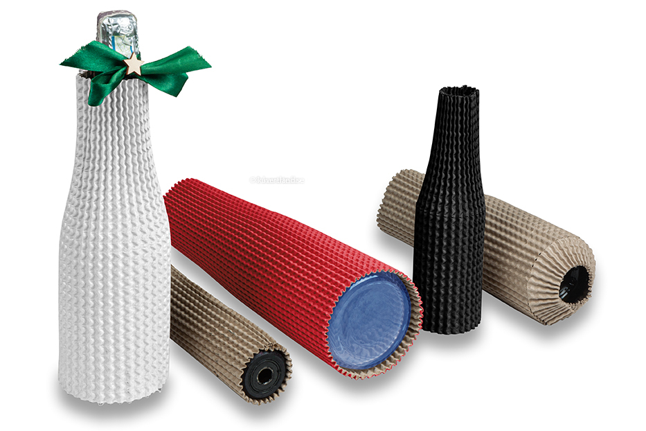 Flaskskydd i wellpapp