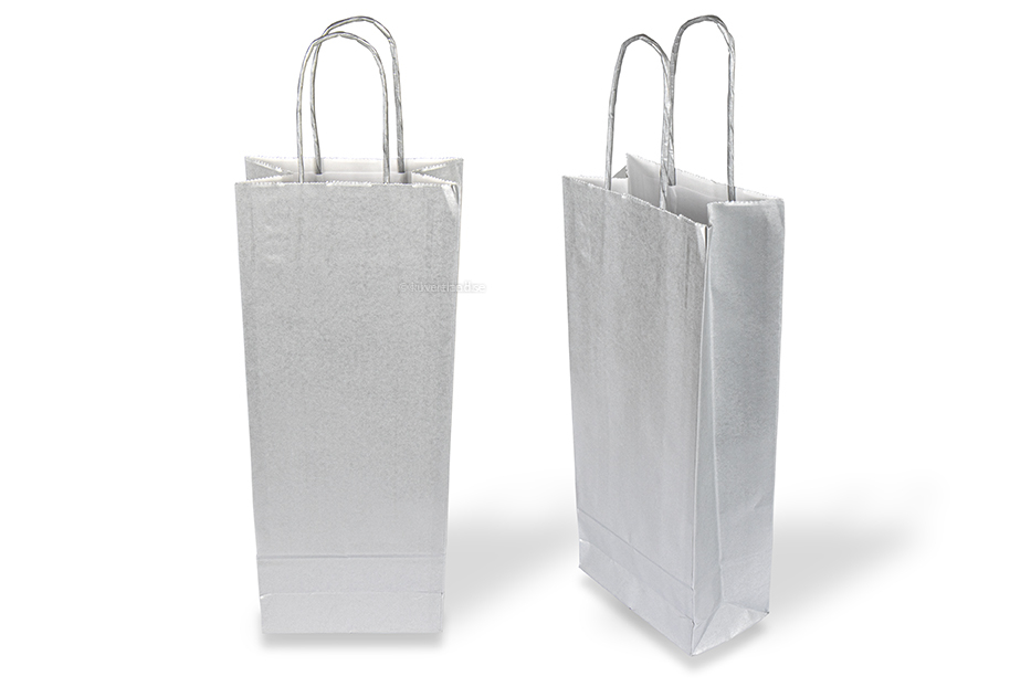 Vinpåsar i papper - Silverfärgad