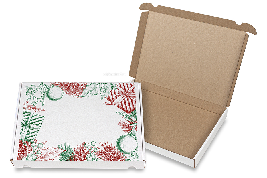 Brevpack med julmotiv - Vintage - 310 x 160 x 26 mm
