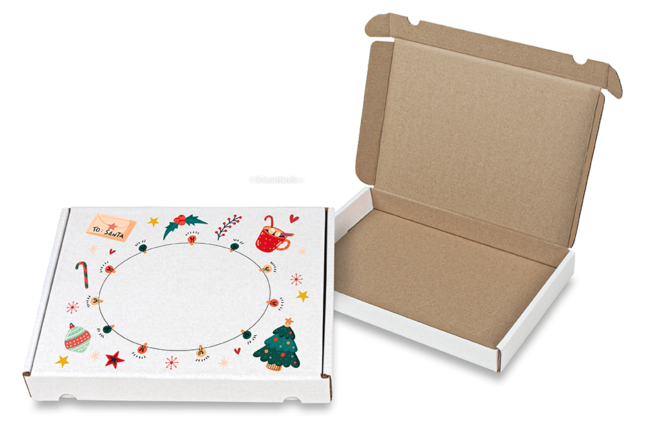 Brevpack med julmotiv - Julmotiv - 230 x 160 x 26 mm